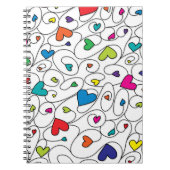 Carnet Coeurs frisés (Devant)