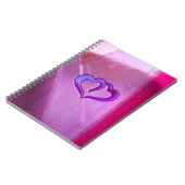 Carnet Coeurs gravés par pourpre (Côté gauche)