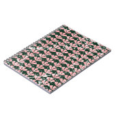 Carnet Coeurs gronces et fleurs motif. (Côté gauche)