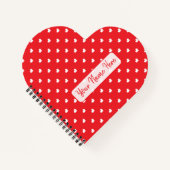 Carnet Cœurs Joyuse Saint-Valentin Moderne Motif d'Amour (Devant)