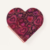 Carnet Coeurs Laine Texture Amour romantique Saint Valent (Devant)