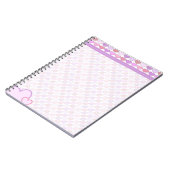 Carnet Coeurs mignons de pastel de filles (Côté gauche)