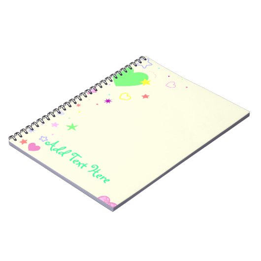 Carnet Coeurs mignons et étoiles (Côté gauche)