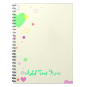 Carnet Coeurs mignons et étoiles (Devant)