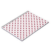 Carnet Coeurs motifs/rouges (Côté gauche)