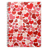 Carnet Coeurs multicolores Motif-20367 (Devant)