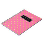 Carnet Coeurs parties scintillant or (Côté gauche)