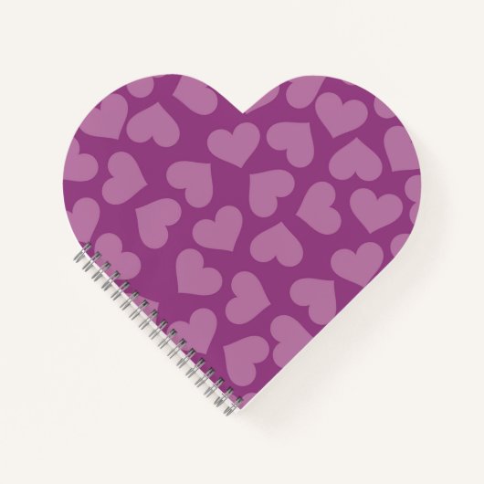 CARNET COEURS POURPULAIRES (Devant)