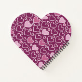 Carnet Coeurs rose et violet (Dos)