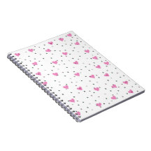 Carnet Coeurs roses