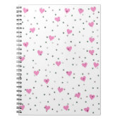 Carnet Coeurs roses (Devant)