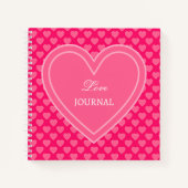 Carnet Coeurs roses (Devant)