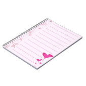 Carnet Coeurs roses (Côté gauche)