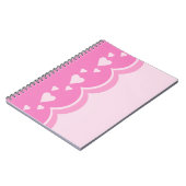 Carnet Coeurs roses (Côté gauche)