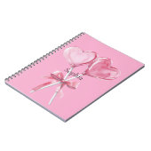 Carnet Cœurs roses (Côté gauche)