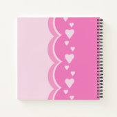 Carnet Coeurs roses (Dos)