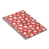Carnet Cœurs Roses Blancs Rouges (Côté Droit)