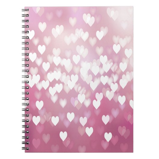 Carnet Coeurs roses mignons (Devant)