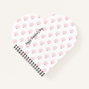Carnet Cœurs roses "XOXO"Joyeuse Saint-Valentin