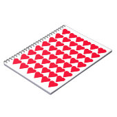 Carnet Cœurs Rouges (Côté gauche)