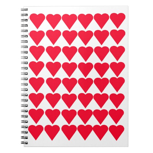 Carnet Cœurs Rouges (Devant)