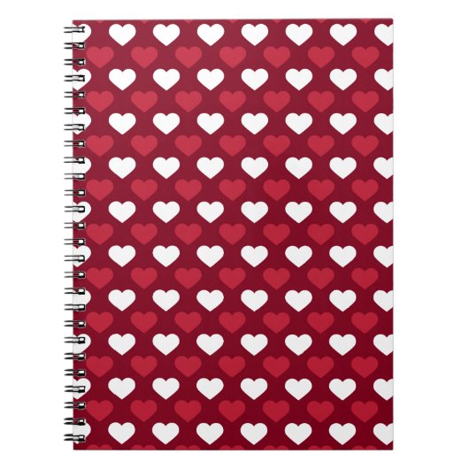 Carnet Coeurs rouges (Devant)