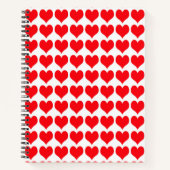 Carnet Coeurs rouges (Devant)