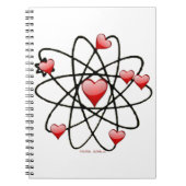 Carnet Coeurs rouges de Saint Valentin atomique (Devant)