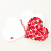 Carnet Coeurs rouges en fleur (Intérieur)
