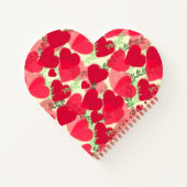Carnet Coeurs rouges en fleur (Dos)