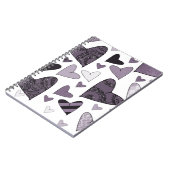Carnet Coeurs stylisés (Côté gauche)