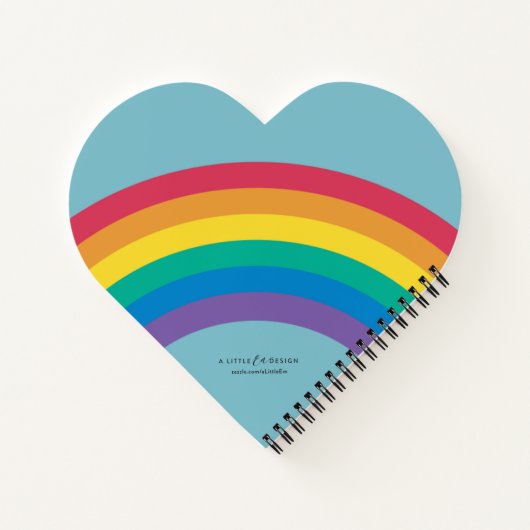 Carnet Coeurs Sunshine et Rainbows (Dos)