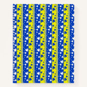 Carnet Coeurs sur un arrière - plan bleu et jaune (Devant)