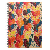 Carnet Coeurs tourbillonnant (Devant)