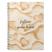 Carnet Cœurs tropicaux dans la plage de sable   (Devant)