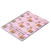 Carnet Coffee and Books Pattern Notebook | Cozy Reader  (Côté gauche)