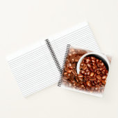 Carnet Coffee Beans White Cup Cool Classic Carré Spiral (Intérieur)