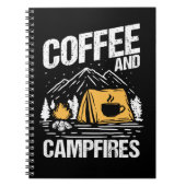 Carnet Coffee Campfires Funny Nature Camping (Devant)