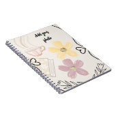 Carnet Coffee & Flowers Spiral Notebook for Book Lovers (Côté Droit)