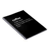 Carnet Coffee Funny Dictionnaire Définition (Côté Droit)