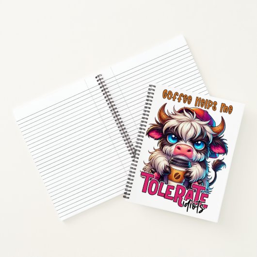 Carnet Coffee Helps Me Tolerate Idiots (Intérieur)