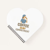 Carnet Coffee Is My Commitment Nurse Spiral Notebook  (Devant)