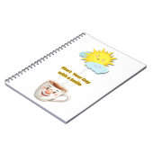 Carnet Coffee Time – Cute Smiling Cup (Côté gauche)