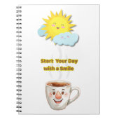 Carnet Coffee Time – Cute Smiling Cup (Devant)
