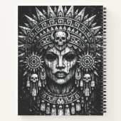 Carnet Coiffe de crâne aztèque par BurnsInHell (Dos)