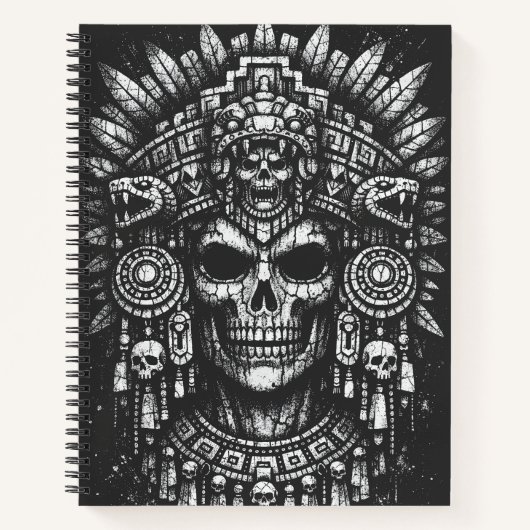 Carnet Coiffe de crâne aztèque par BurnsInHell (Devant)