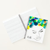 Carnet Coiffure de bulle psychédélique (Intérieur)