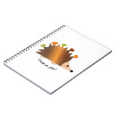 Carnet Coincé sur vous Hérisson et Coeurs (Côté gauche)