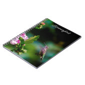 Carnet Colibri à gorge rubis - Photo originale (Côté gauche)