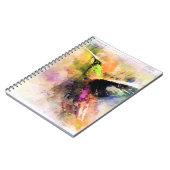 Carnet Colibri à l'aquarelle (Côté gauche)